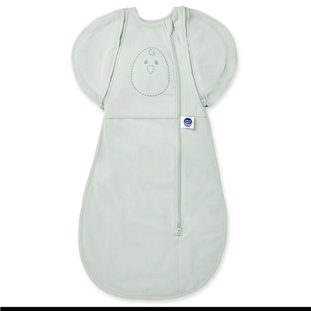 Nested Bean Swaddle Sack Soft Green